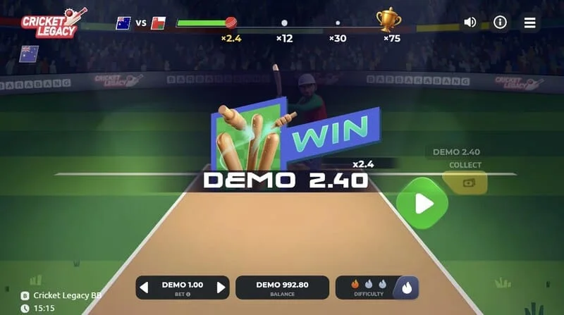 Cricket Legacy BB võit